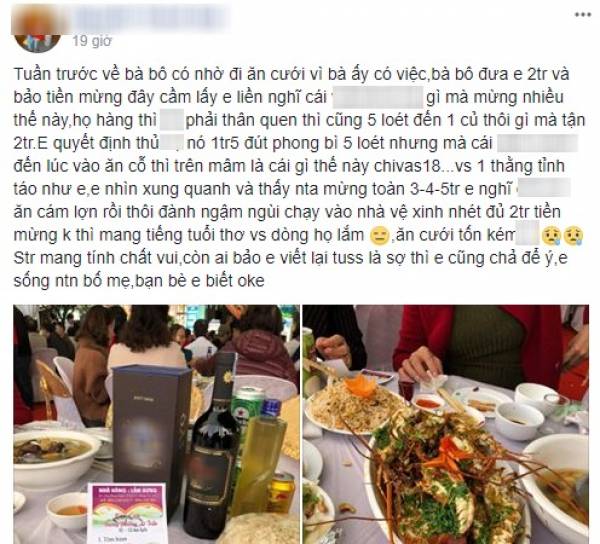 Đi ăn cưới hộ bố mẹ, anh chàng được phen “méo mặt” khi cầm menu xong lặng lẽ ra ngoài nhét thêm 2 triệu